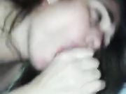Young amateur wife does oral sex and tries to taste the cum
