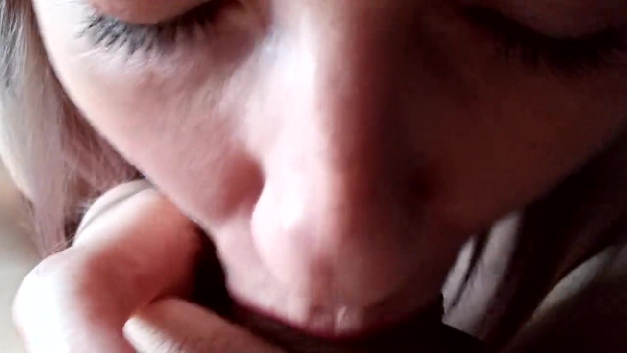 My sexy woman sucking my cock and swallowing my cum